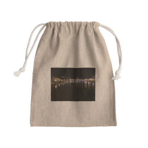 202006072031000　深夜の釧路川 Mini Drawstring Bag