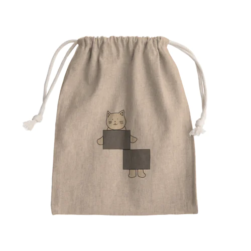イリュージョンねこ Mini Drawstring Bag