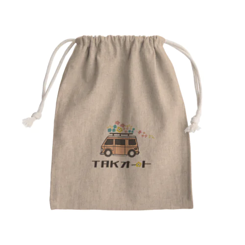 TAKオート Mini Drawstring Bag