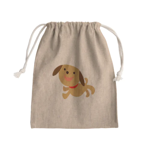 わくわくワンくん Mini Drawstring Bag