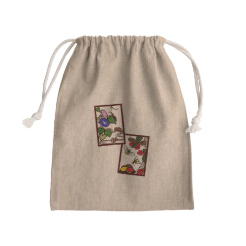 沖縄花札「特殊病害虫」 Mini Drawstring Bag