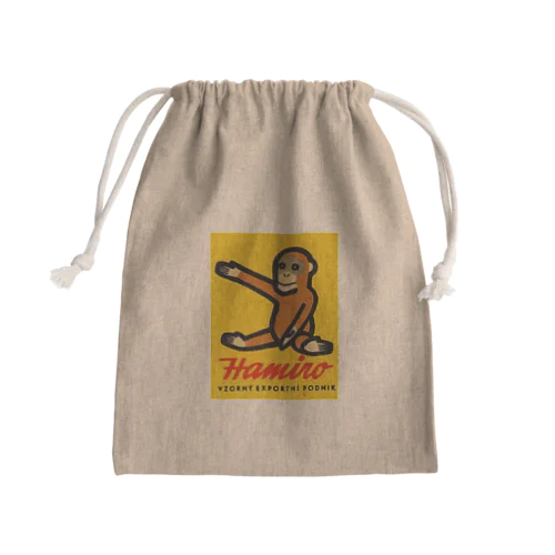 チェコ おサルさん Mini Drawstring Bag