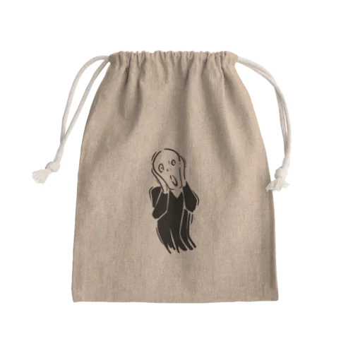 ムンクの叫び Mini Drawstring Bag