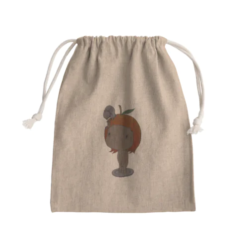 リンゴさん Mini Drawstring Bag