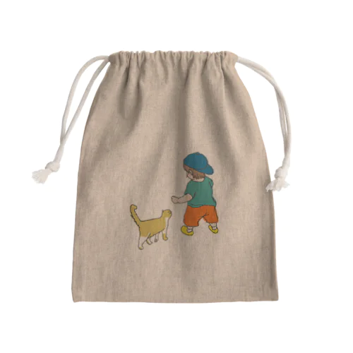 家族のような親友のような Mini Drawstring Bag