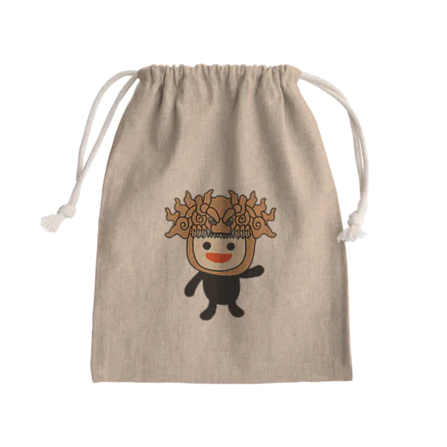 獅子噛っ子 Mini Drawstring Bag