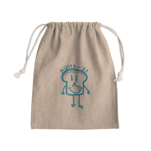 おひげトースト Mini Drawstring Bag