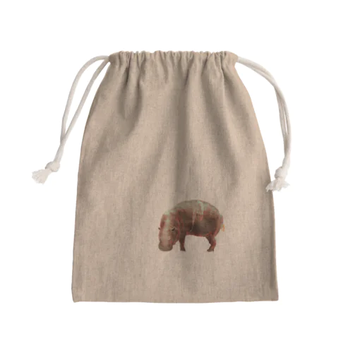 算木崩し × コビトカバ Mini Drawstring Bag