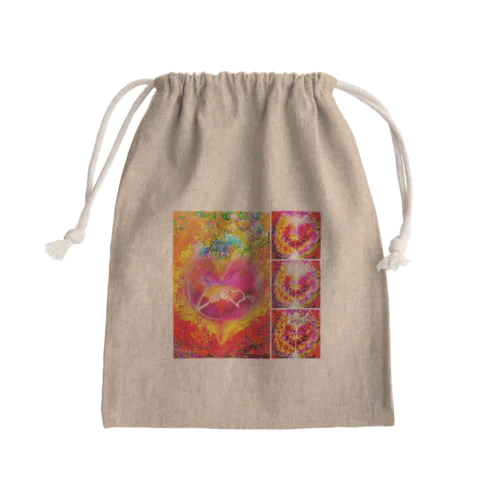 エンジェル👼ハート💖 Mini Drawstring Bag
