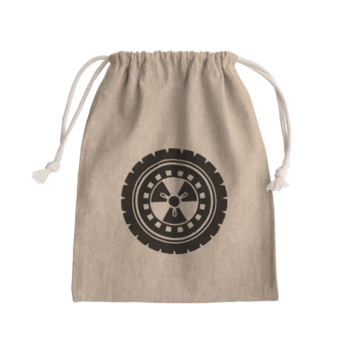 世紀末家紋「ゴムタイヤに放射能」 Mini Drawstring Bag