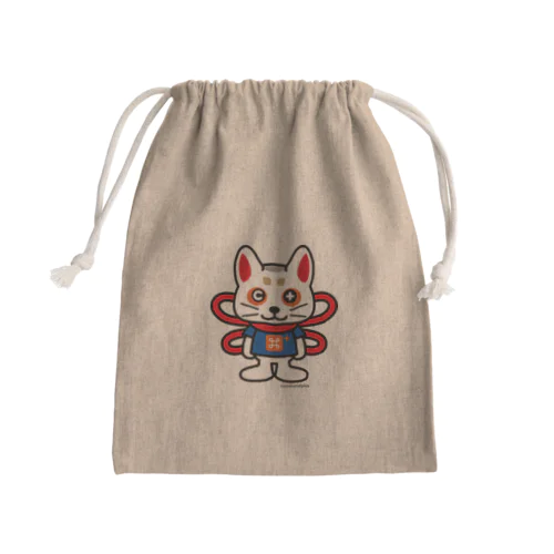 コマ犬のコマプラくん Mini Drawstring Bag
