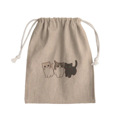 たま農園の猫たち Mini Drawstring Bag