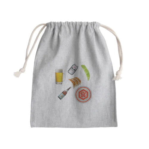 お酒飲みたい Mini Drawstring Bag