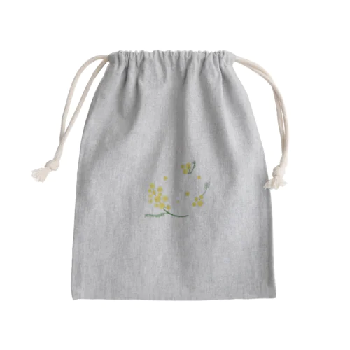 mimoza巾着さん。 Mini Drawstring Bag