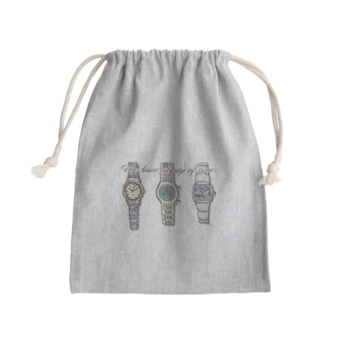 Watch×3 Mini Drawstring Bag