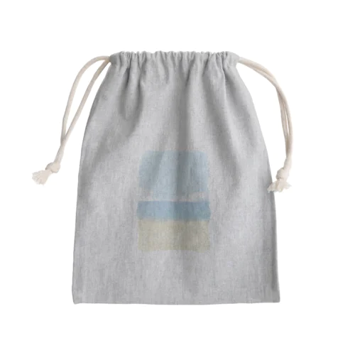 水彩画風海辺 Mini Drawstring Bag