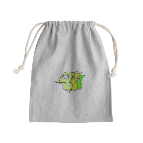 プテラノドンドンドン ｲﾛﾄﾘﾄﾞﾘ Mini Drawstring Bag