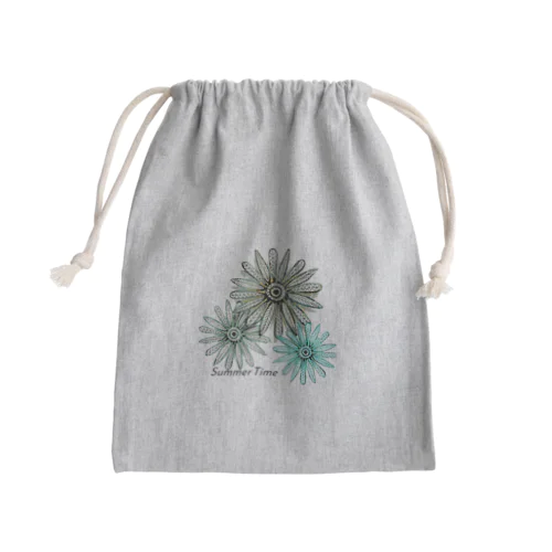 Summer Time Mini Drawstring Bag