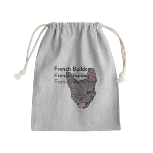 フレンチブルドッグ【わんデザイン 6月】 Mini Drawstring Bag