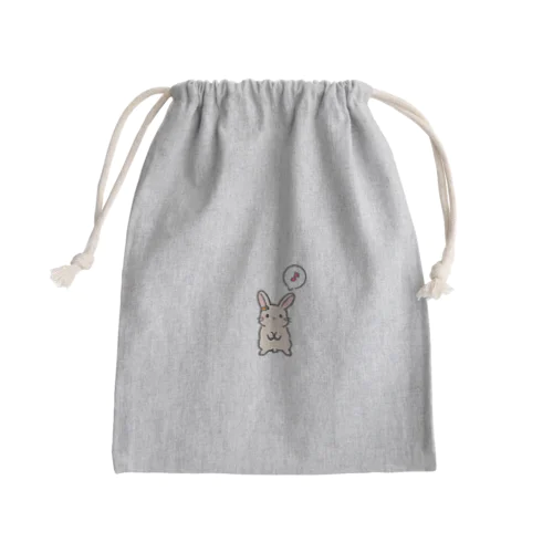 うさぎ 音符 Mini Drawstring Bag