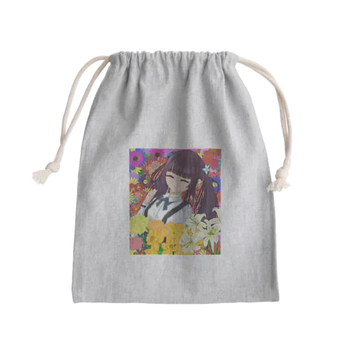 花の女の子 Mini Drawstring Bag