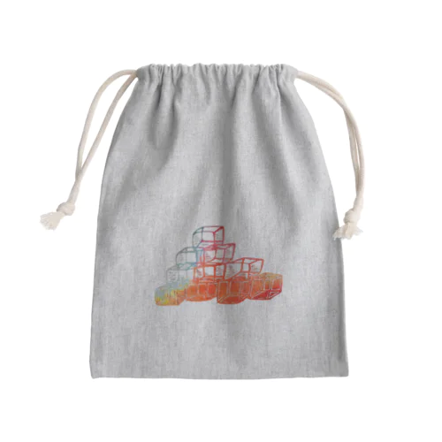 cube ice jungle gym Mini Drawstring Bag