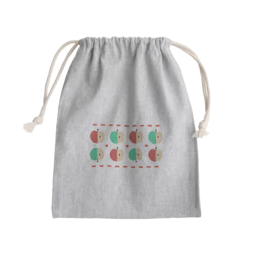 アップル・ハート Mini Drawstring Bag
