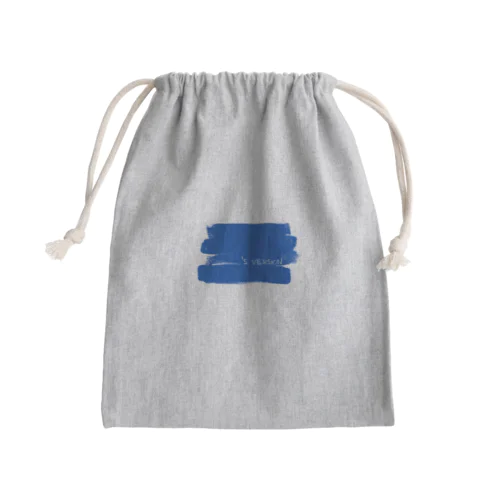 My Original Version - colored BLUE Mini Drawstring Bag