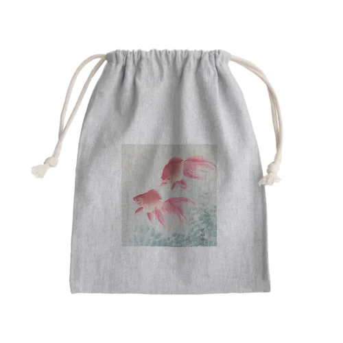 日本画:小原古邨_金魚二匹 Mini Drawstring Bag