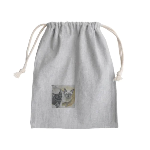 ぼくらは猫兄弟　キリ　と　カゲ Mini Drawstring Bag