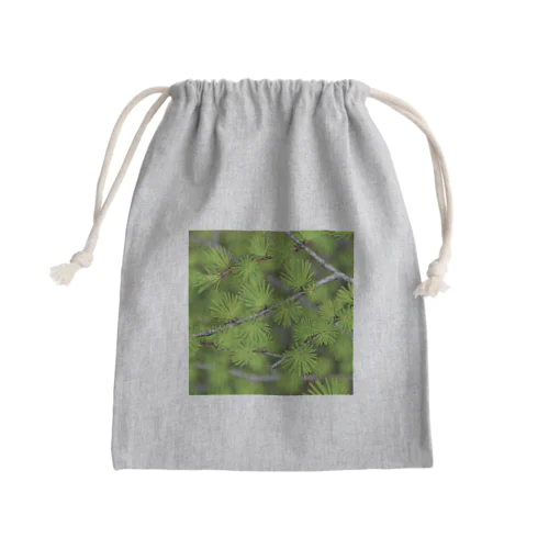 カラマツの新緑 Mini Drawstring Bag