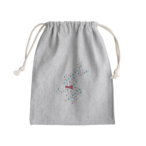 不思議の国のアリス【白ウサギ型】 Mini Drawstring Bag