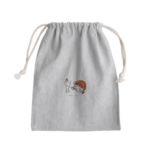 パフェたべたべ Mini Drawstring Bag