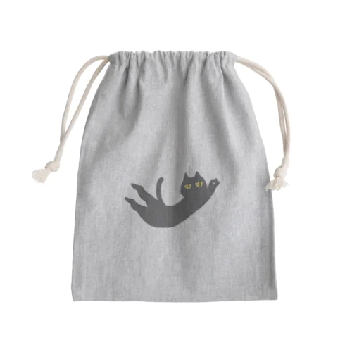 のびる猫 Mini Drawstring Bag