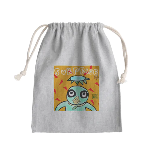 驚きすぎたカッパ Mini Drawstring Bag