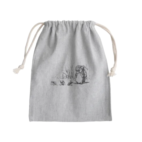 40G_ はたねずみとアリさん Mini Drawstring Bag