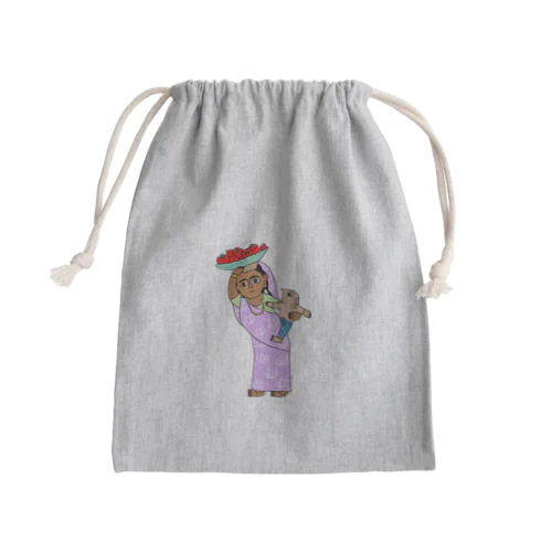 母ちゃん Mini Drawstring Bag