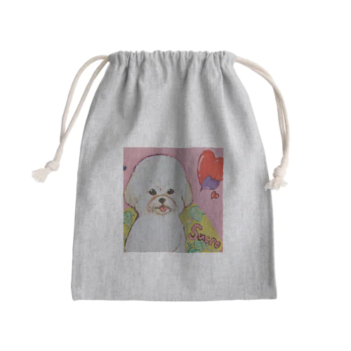 100均画材のお手製マイ・プリンセス Mini Drawstring Bag