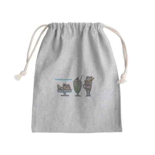 懐かしい夏のスイーツ Mini Drawstring Bag