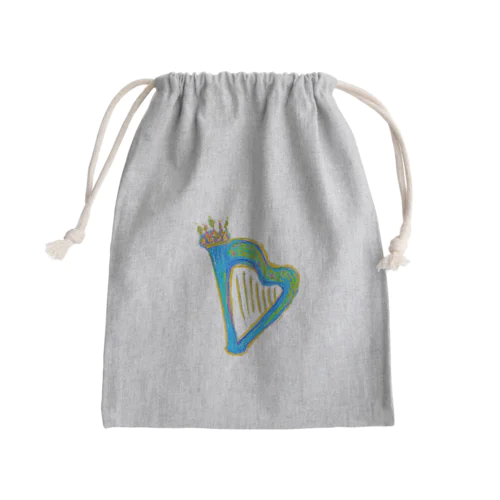 王冠キラキラハープ Mini Drawstring Bag