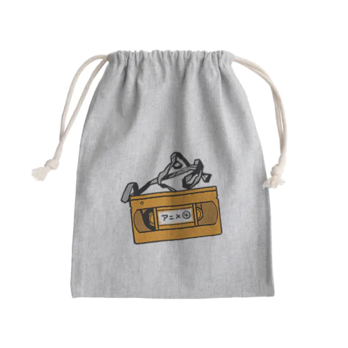 VHSテープ〜録画アニメ④ Mini Drawstring Bag