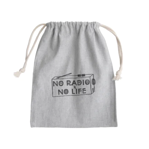 NO RADIO NO LIFE(ブラック) きんちゃく