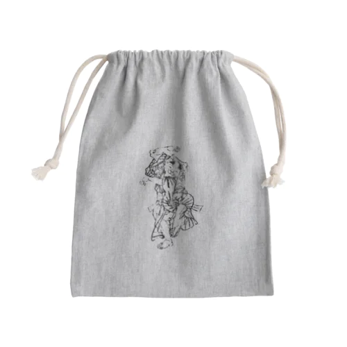楽しく踊る幇間猫 Mini Drawstring Bag