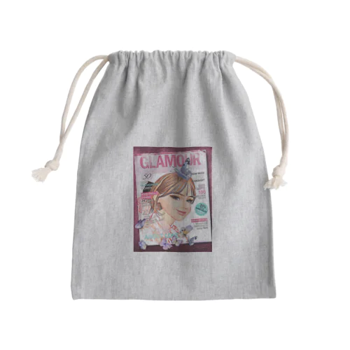 可愛い女の子＊ガール＊蝶 Mini Drawstring Bag