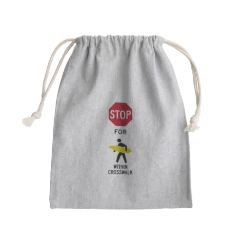 stop for surfer_No.003_fC Mini Drawstring Bag