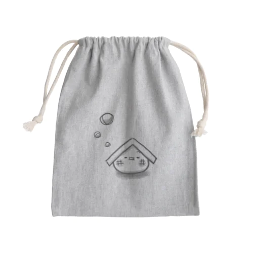 おやすみもちいえ Mini Drawstring Bag