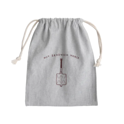 ほっとサンド大好き「ほっとサンドマニア」 Mini Drawstring Bag