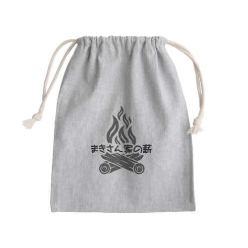 まきさん家の薪 Mini Drawstring Bag