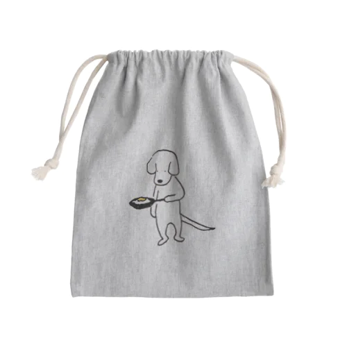 犬の生活シリーズ（目玉焼き焼く） Mini Drawstring Bag