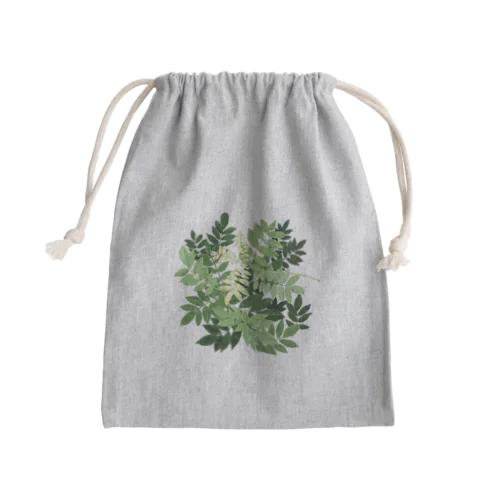 藤の葉陰 Mini Drawstring Bag